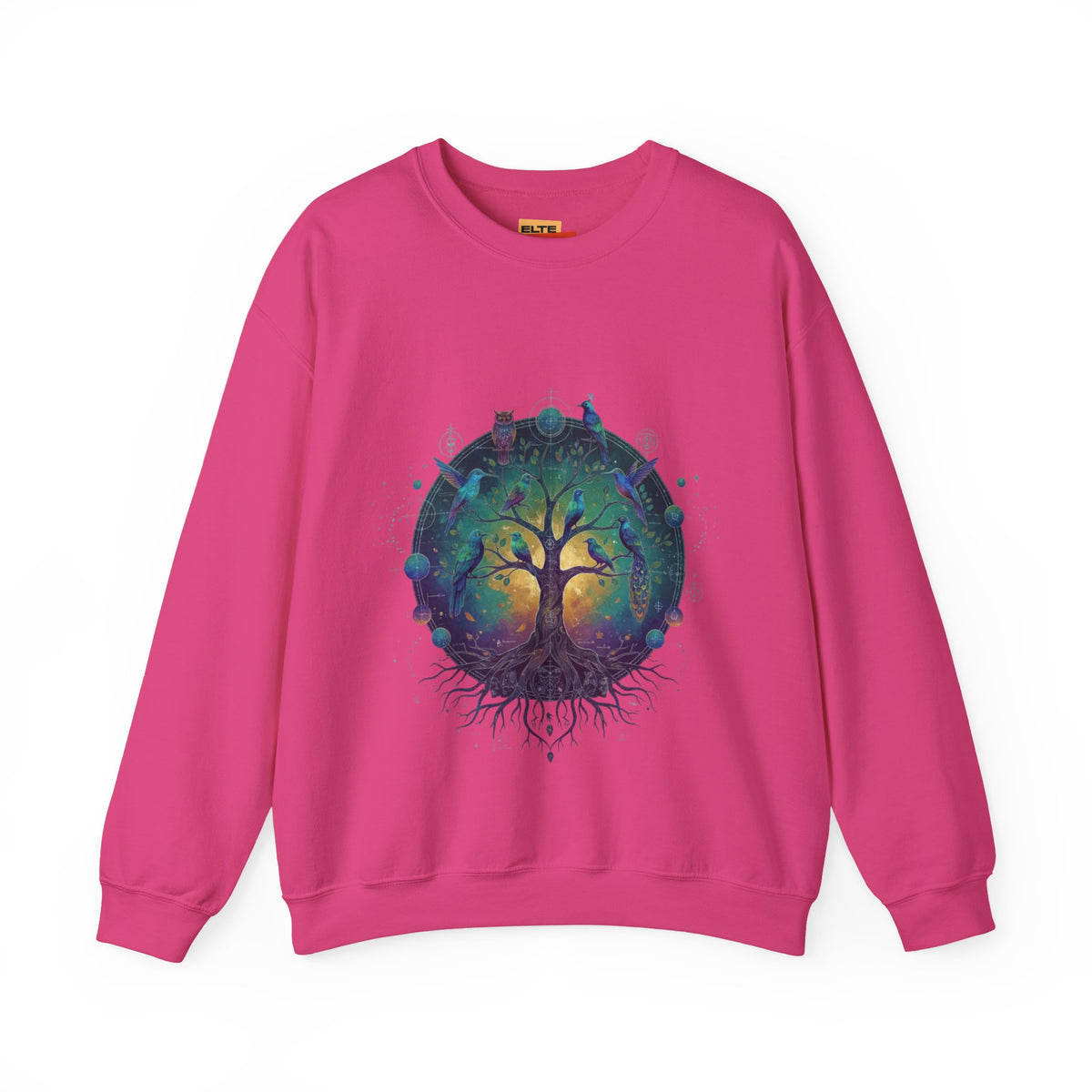 Tree of Life Crewneck Sweatshirt — Spiritual Nature Graphic Pullover