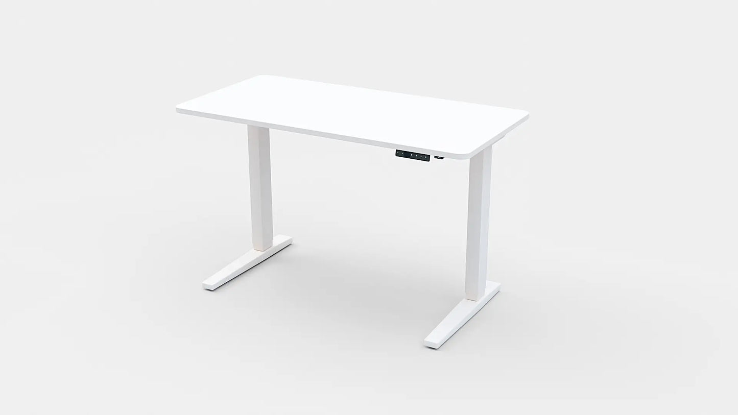 Classic Electric Height Adjustable Desk White (Wood Top) – Purus Life Purus Life