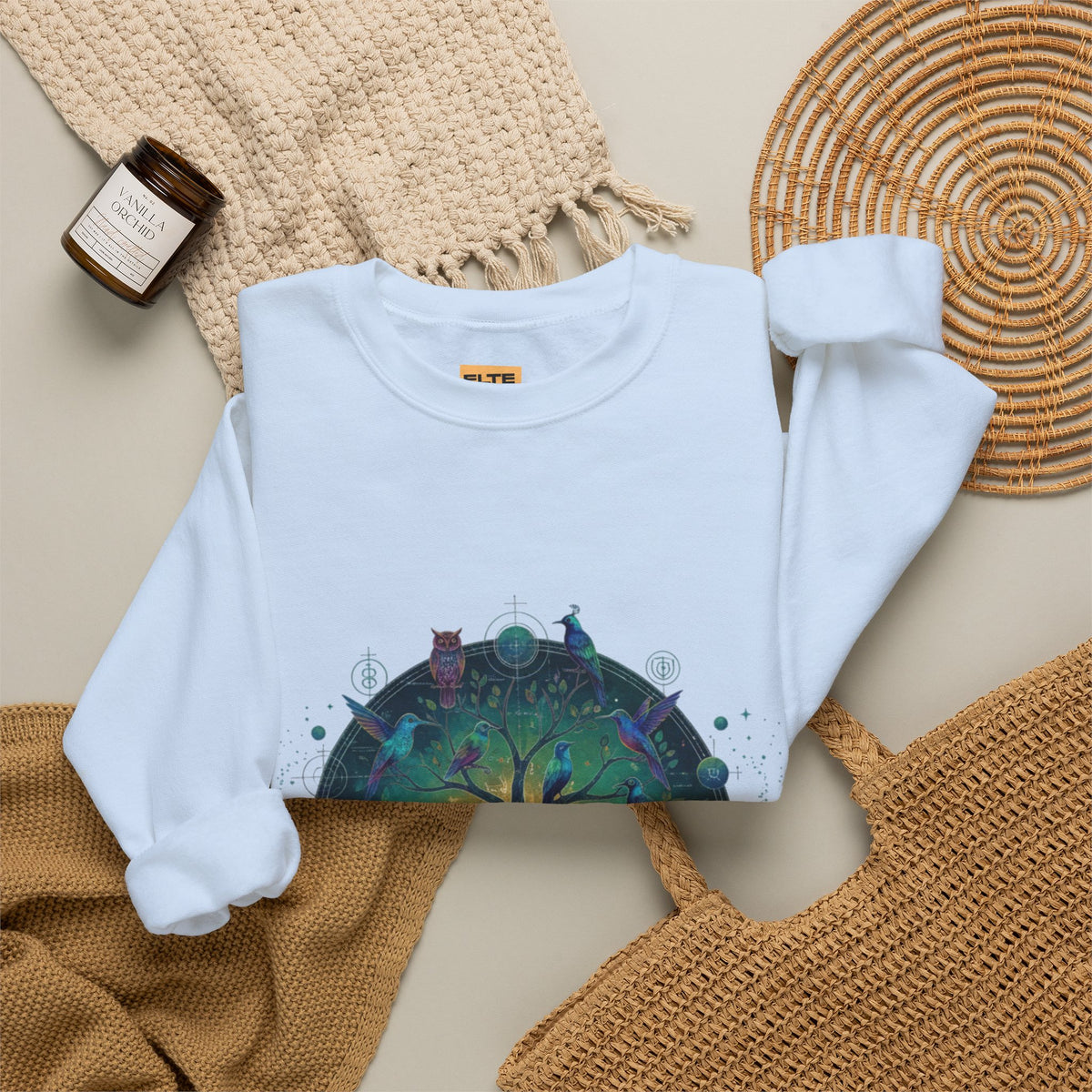 Tree of Life Crewneck Sweatshirt — Spiritual Nature Graphic Pullover