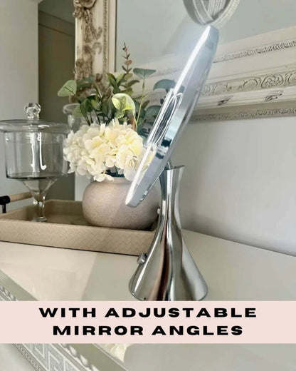 LumiGlam Pro Cosmetic Vanity Mirror in Chrome hollywood mirrors