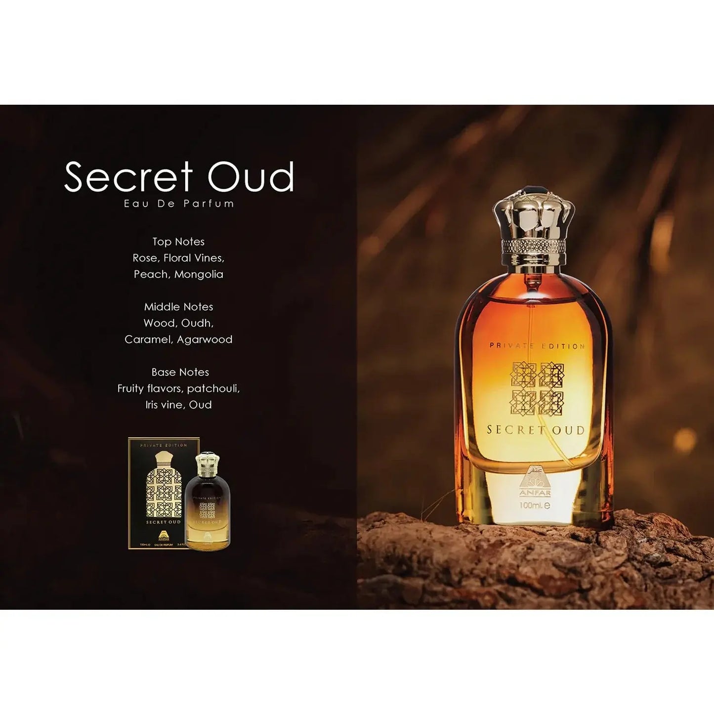 Anfar Secret Oud Private Edition 100ml EDP Opulensi.com