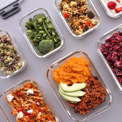 Glass Meal Prep Containers – Freezer & Oven Safe | 10 Pack