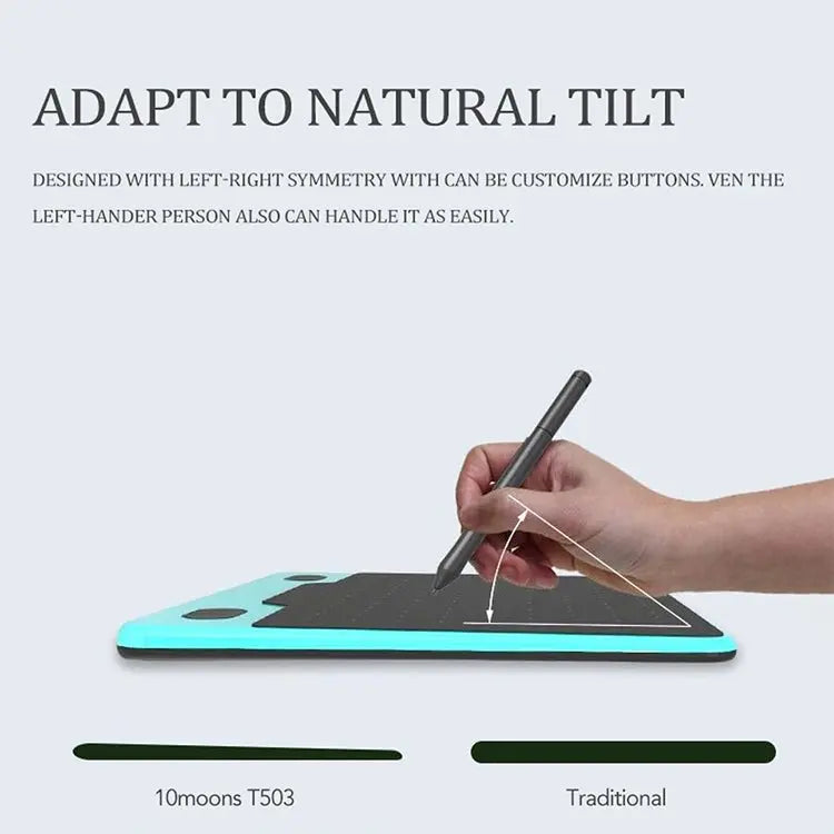 10Moons T503 Drawing Tablet Can Be Connected to mobile Phone Tablet with 8192 Passive Pen Mira Sales