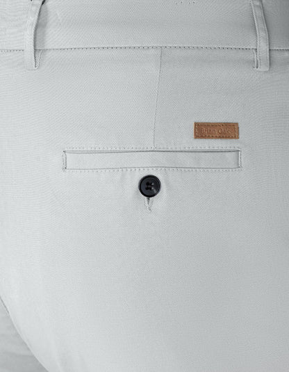 Versatile Stretch Twill Chinos – Silver
