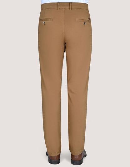 Premium Medium Tan Cotton Twill Chinos