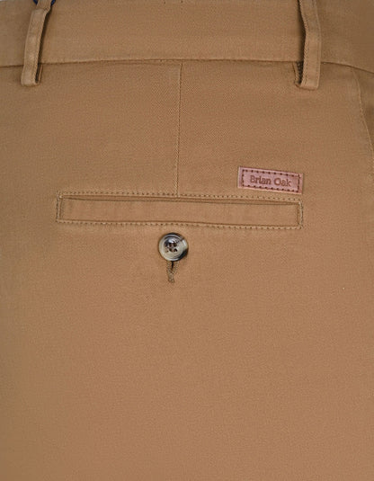 Premium Medium Tan Cotton Twill Chinos