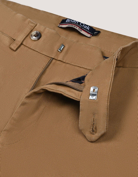 Premium Medium Tan Cotton Twill Chinos