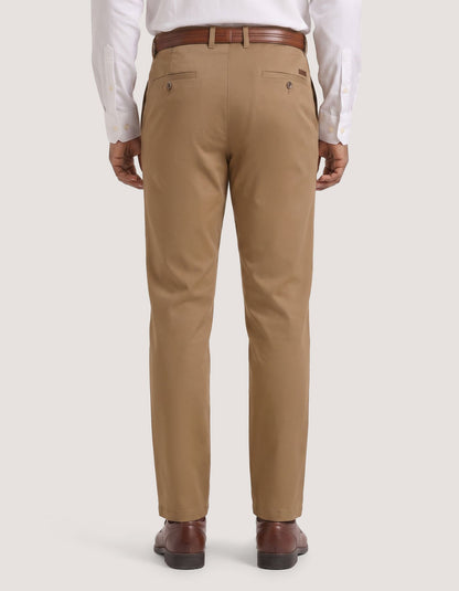Premium Medium Tan Cotton Twill Chinos