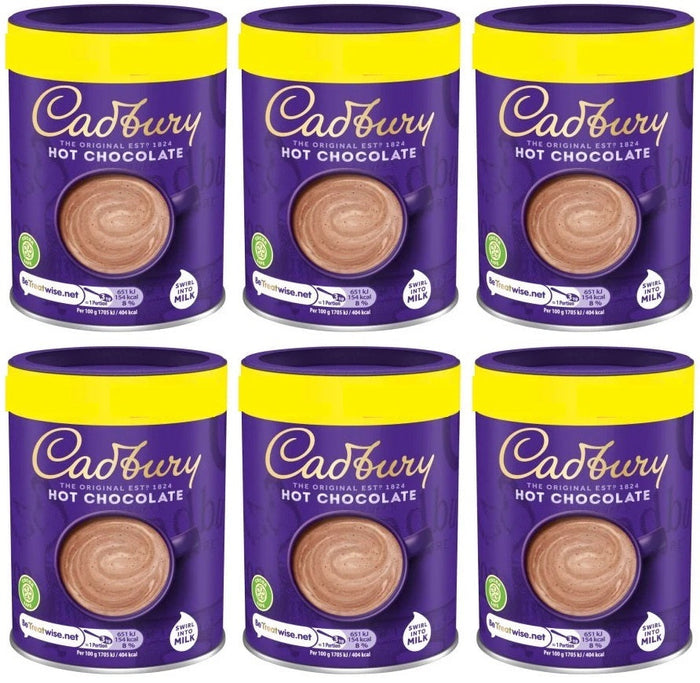 6 x Cadbury Drinking Chocolate - 250GM