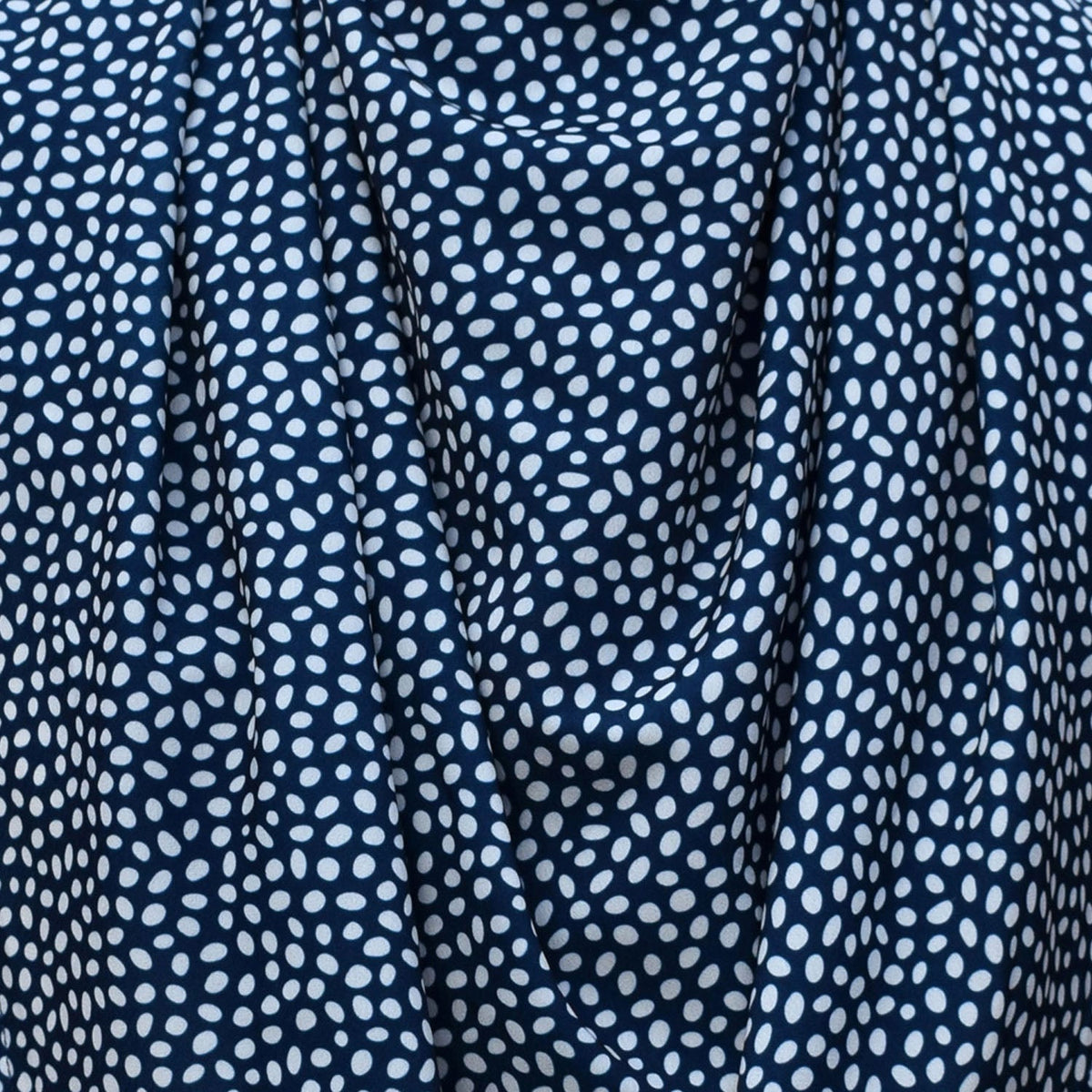 Pashmina scarf style clothing protector - Navy Dot