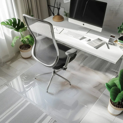 Chair Mat for Hard Floors - Transparent Nicoman.co.uk