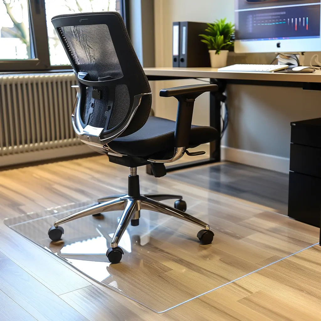 Chair Mat for Hard Floors - Transparent Nicoman.co.uk