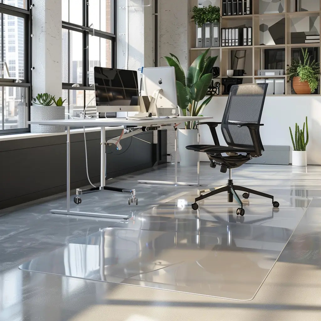 Chair Mat for Hard Floors - Transparent Nicoman.co.uk