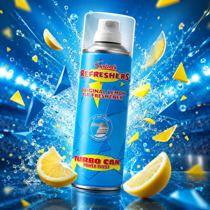 Swizzels Turbo Can Spray – Original Lemon Flava Car Scents