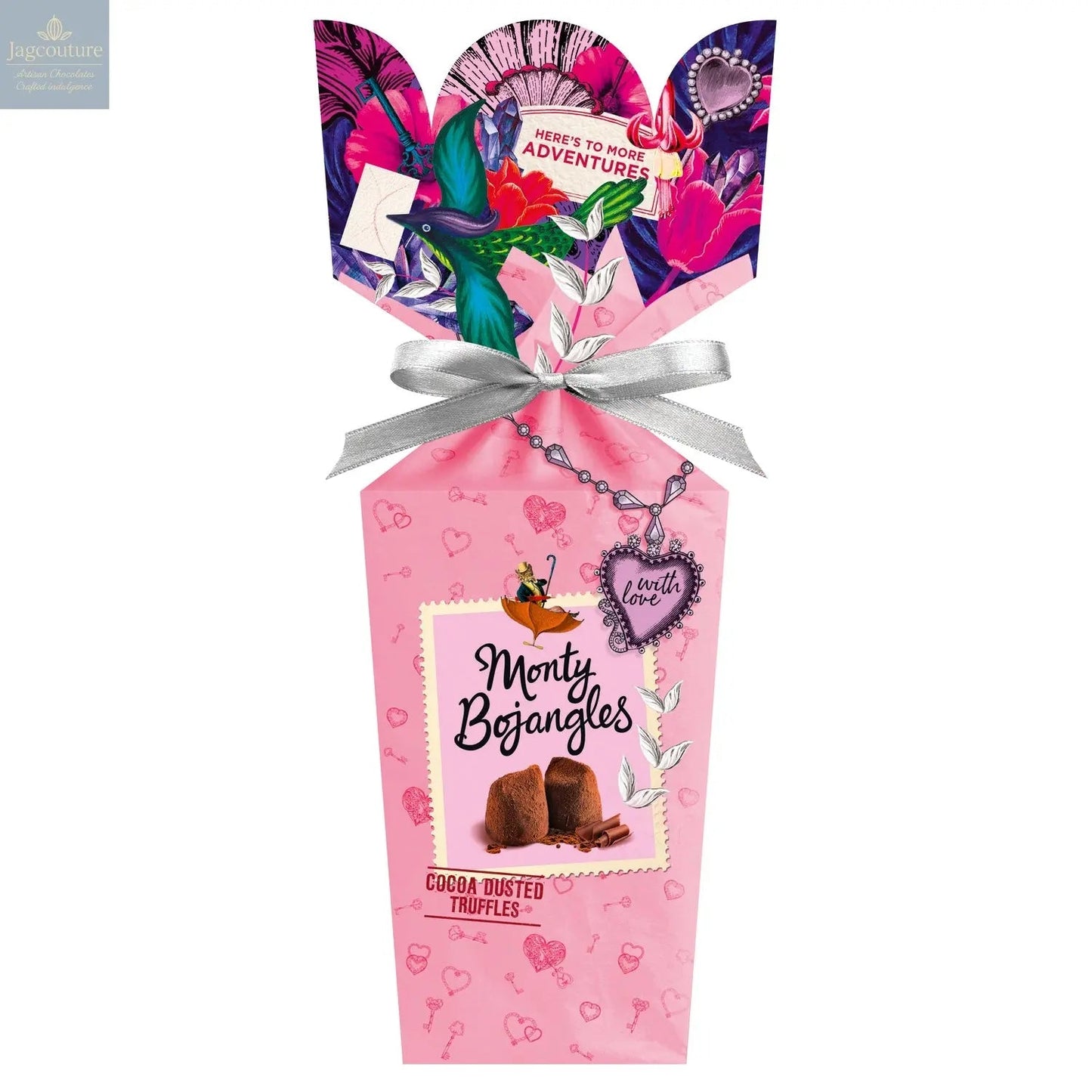 Choccy Scoffy Bouquet gift box of chocolatey flavoured cocoa dusted truffles