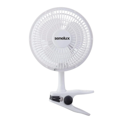 Senelux 6" Clip On Desk Fan- Home Cooling from a Portable, Cool Clip Fan; Clip on Desk Fan Senelux