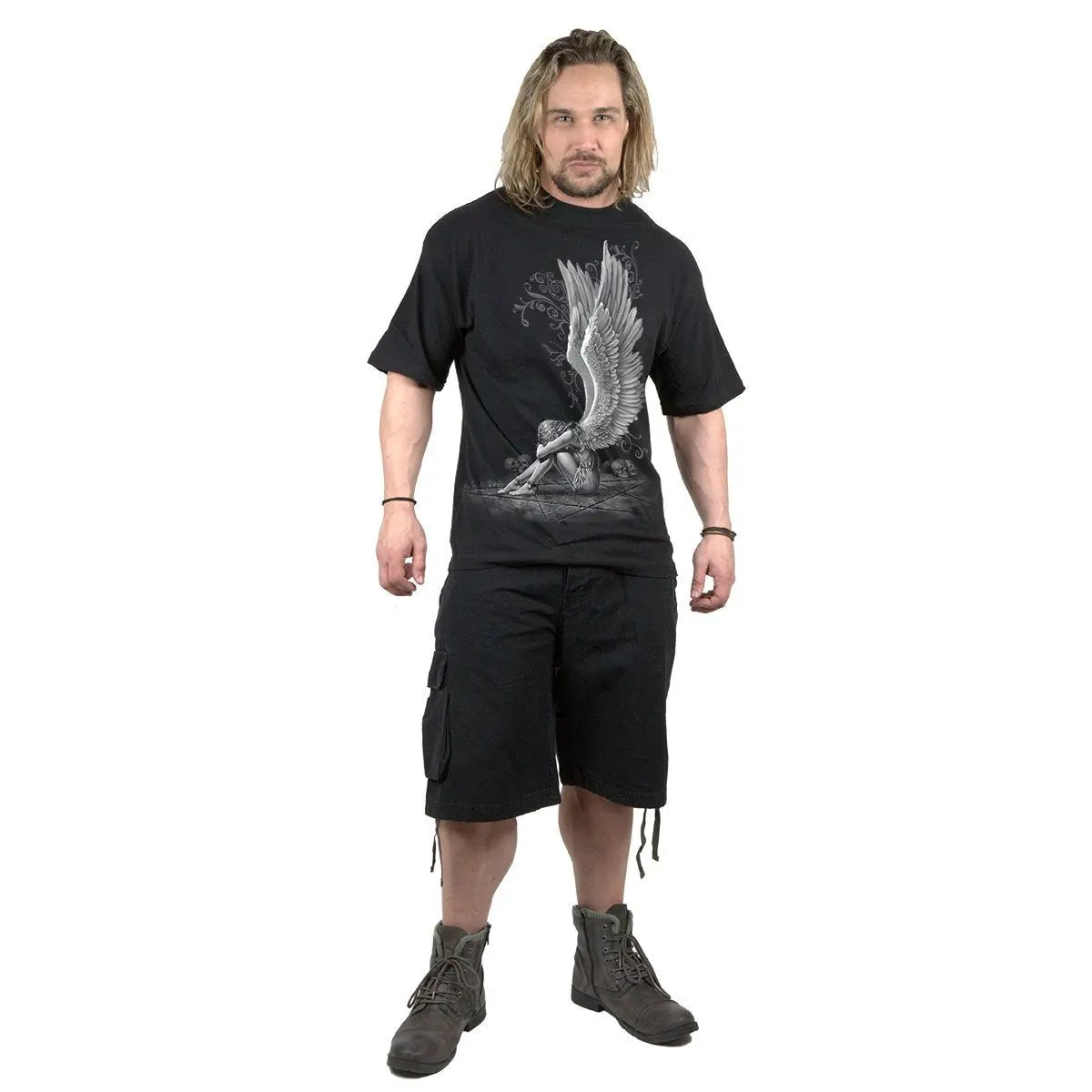 ENSLAVED ANGEL - T-Shirt Black Spiral Direct