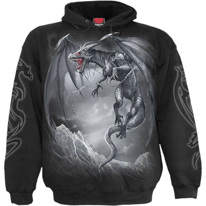 DRAGON'S CRY - Hoody Black Spiral Direct