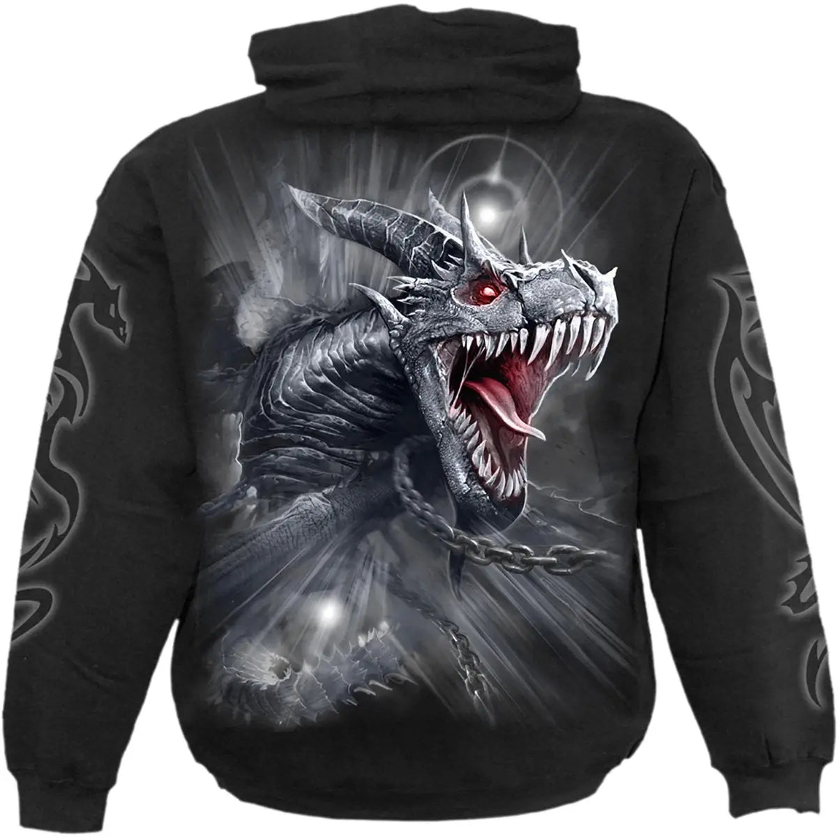 DRAGON'S CRY - Hoody Black Spiral Direct