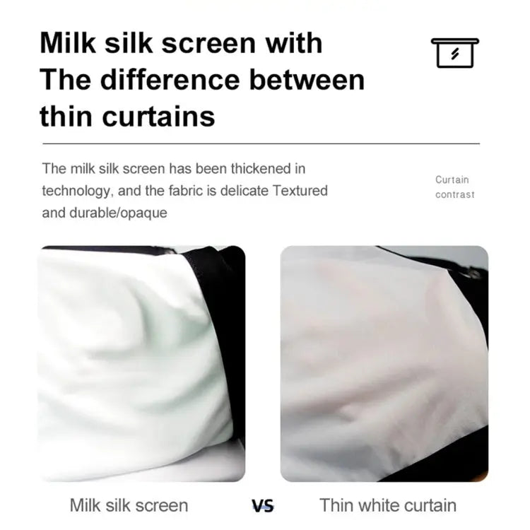 Folding Milk Silk Polyester Projector Film Curtain, 60 inch (16:9) Projection Area: 133 x 75cm, 60 inch (4:3) Projection Area: 120 x 90cm, 72 inch (16:9) Projection Area: 159 x 90cm, 72 inch (4:3) Projection Area: 146 x 110cm                           ... Mira Sales