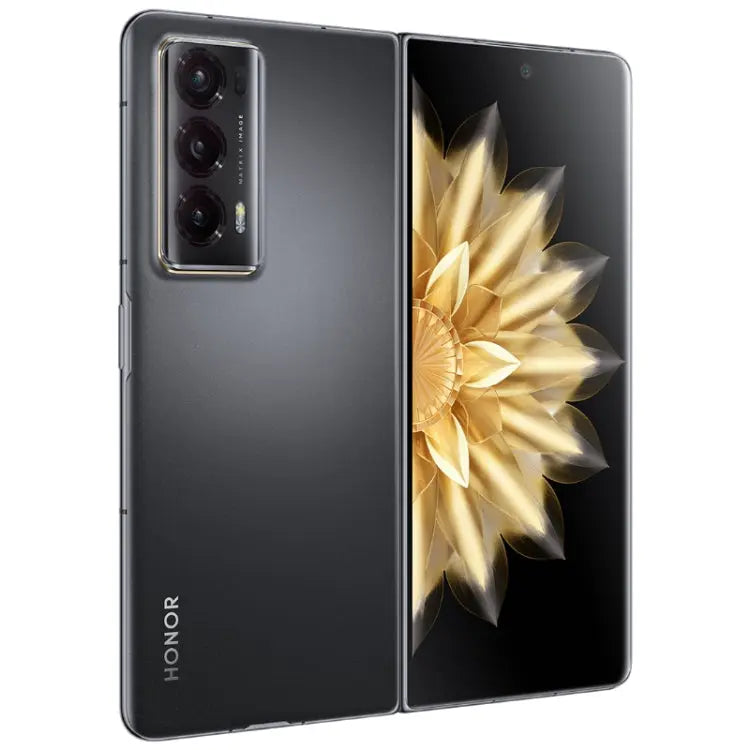Honor Magic V2 5G, 16GB+256GB, 7.92 inch + 6.43 inch MagicOS 7.2 Snapdragon 8 Gen2  Octa Core up to 3.36GHz, Network: 5G, OTG, Not Support Google Play(Silk Black) Vitrax