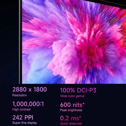Xiaomi Book Pro 14 inch Laptop, 16GB+512GB, Windows 11 Home Chinese Version, AMD Ryzen 7 6800H Octa Core(Grey) Vitrax
