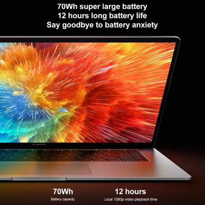 Xiaomi Book Pro 16 2022 Laptop, 16GB+512GB, 16 inch Touch Screen Windows 11 Home Chinese Version, Intel 12th Gen Core i7-1260P RTX2050 Discrete Graphics(Grey) Vitrax