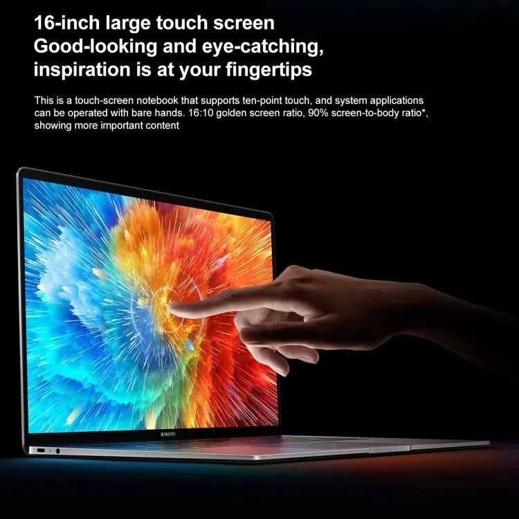 Xiaomi Book Pro 16 2022 Laptop, 16GB+512GB, 16 inch Touch Screen Windows 11 Home Chinese Version, Intel 12th Gen Core i7-1260P RTX2050 Discrete Graphics(Grey) Vitrax