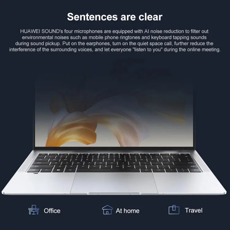 HUAWEI MateBook X Pro Laptop, 16GB+512GB, 14.2 inch Touch Screen Windows 11 Home Chinese Version, Intel 12th Gen Core i5-1240P Integrated Graphics(Dark Grey) Vitrax