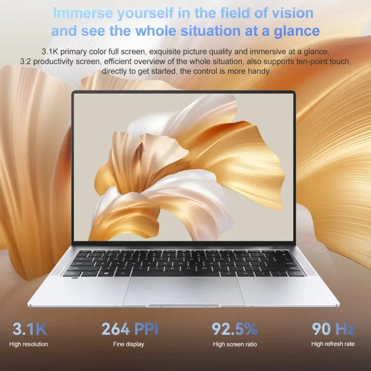 HUAWEI MateBook X Pro Laptop, 16GB+512GB, 14.2 inch Touch Screen Windows 11 Home Chinese Version, Intel 12th Gen Core i5-1240P Integrated Graphics(Dark Grey) Vitrax