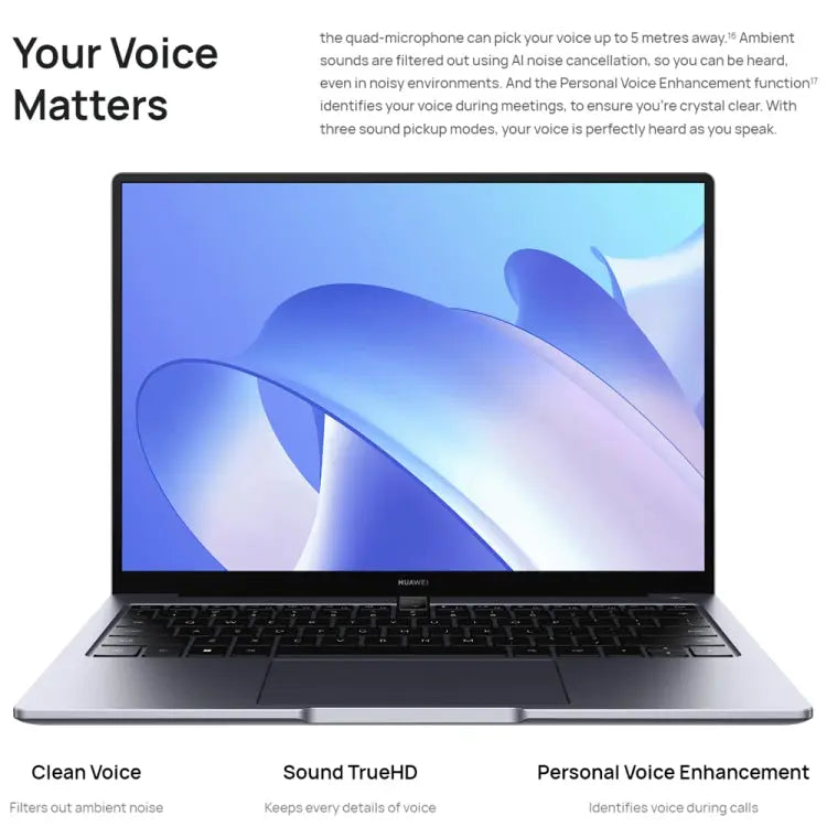 HUAWEI MateBook 14 Laptop, 16GB+1TB, 14 inch Touch Screen Windows 11 Home Chinese Version, Intel 12th Gen Core i5-1240P Integrated Graphics(Grey) Vitrax