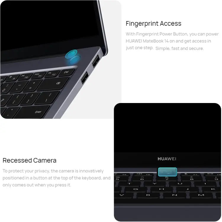 HUAWEI MateBook 14 Laptop, 16GB+1TB, 14 inch Touch Screen Windows 11 Home Chinese Version, Intel 12th Gen Core i5-1240P Integrated Graphics(Grey) Vitrax