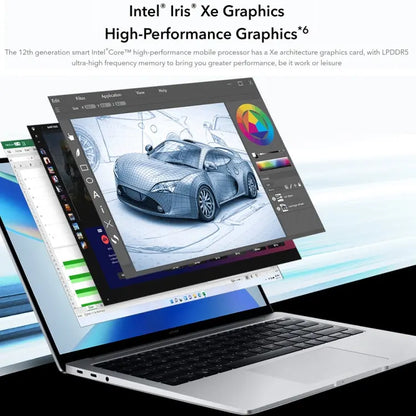 HONOR MagicBook 14 2022 Laptop, 16GB+512GB, 14 inch Windows 11 Home Chinese Version, Intel 12th Gen Core i5-12500H MX550 Discrete Graphics(Grey) Vitrax