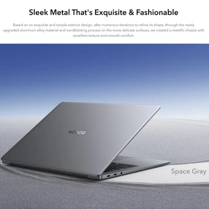 HONOR MagicBook 14 2022 Laptop, 16GB+512GB, 14 inch Windows 11 Home Chinese Version, Intel 12th Gen Core i5-12500H MX550 Discrete Graphics(Grey) Vitrax