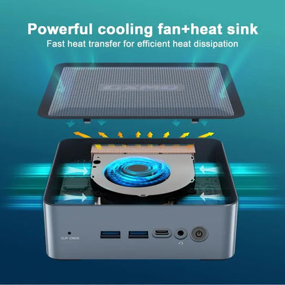 GXMO U58 Windows 11 AMD Ryzen 7-5825U 8 Core Processor Mini Computer, Specification:Without RAM & SSD Vitrax