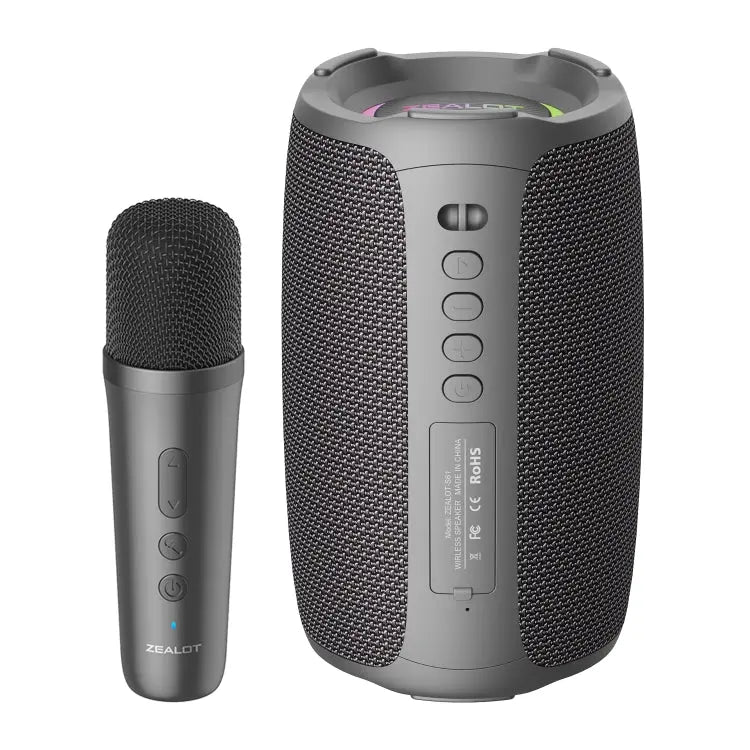 Zealot S61M RGB Rhythmic Light Karaoke Wireless Speaker, Single Mic, Dual Mic Great Deal Offers