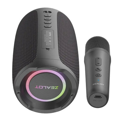 Zealot S61M RGB Rhythmic Light Karaoke Wireless Speaker, Single Mic, Dual Mic Great Deal Offers