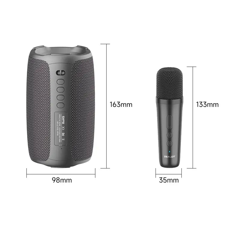 Zealot S61M RGB Rhythmic Light Karaoke Wireless Speaker, Single Mic, Dual Mic Great Deal Offers