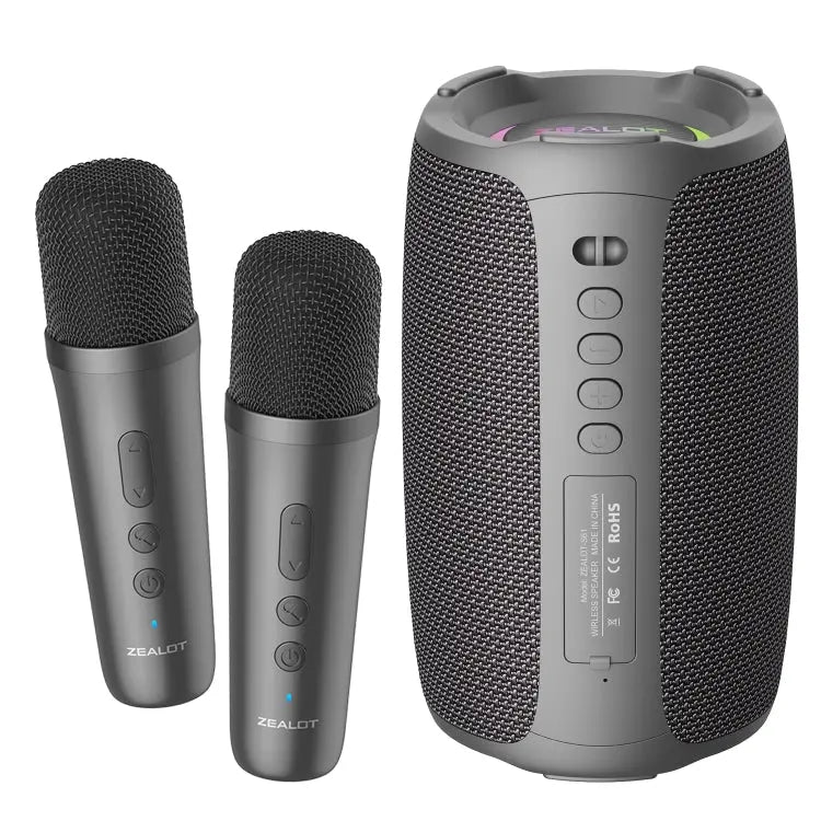 Zealot S61M RGB Rhythmic Light Karaoke Wireless Speaker, Single Mic, Dual Mic Great Deal Offers