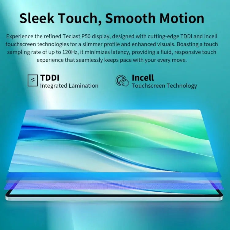 Teclast P50 Tablet PC 11 inch, 6GB+128GB,  Android 14 Unisoc T606 Octa Core, 4G LTE Dual SIM(Ice Blue) Vitrax