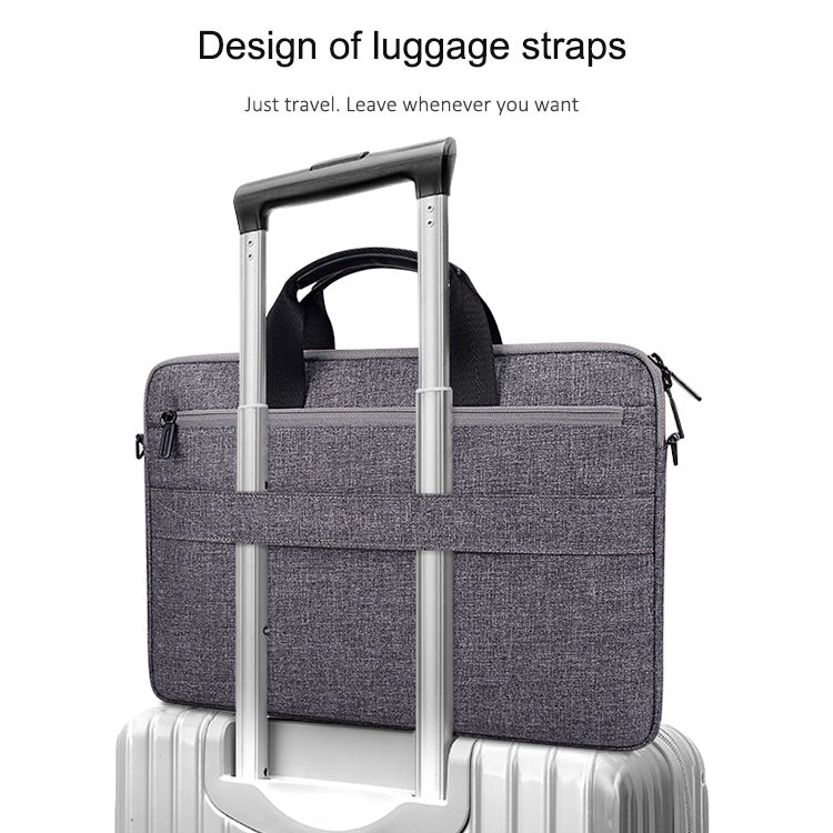 ST08 Handheld Briefcase Carrying Storage Bag without Shoulder Strap, for 13.3 inch Laptop, for 14.1 inch Laptop, for 15.4 inch Laptop, for 15.6 inch Laptop