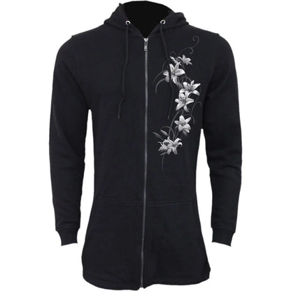 PURE OF HEART - Ladies Fish Tail Full Zip Hoody - Zip Sleeve Spiral Direct