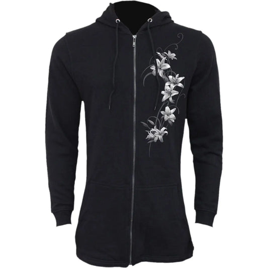PURE OF HEART - Ladies Fish Tail Full Zip Hoody - Zip Sleeve Spiral Direct