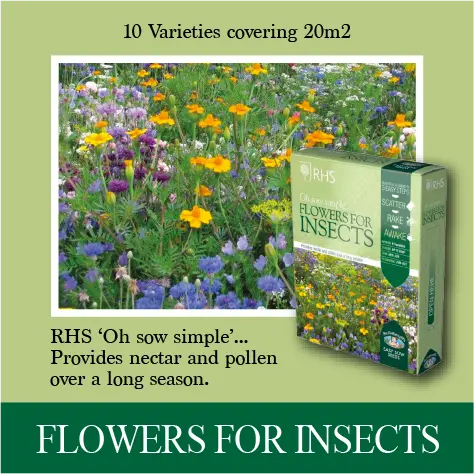 RHS Shake and Sow Flowers for Insects Red Robin Gifts