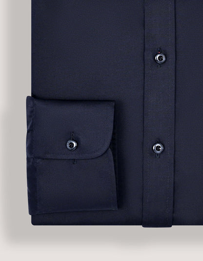 Black Satin Designer Dress Shirt