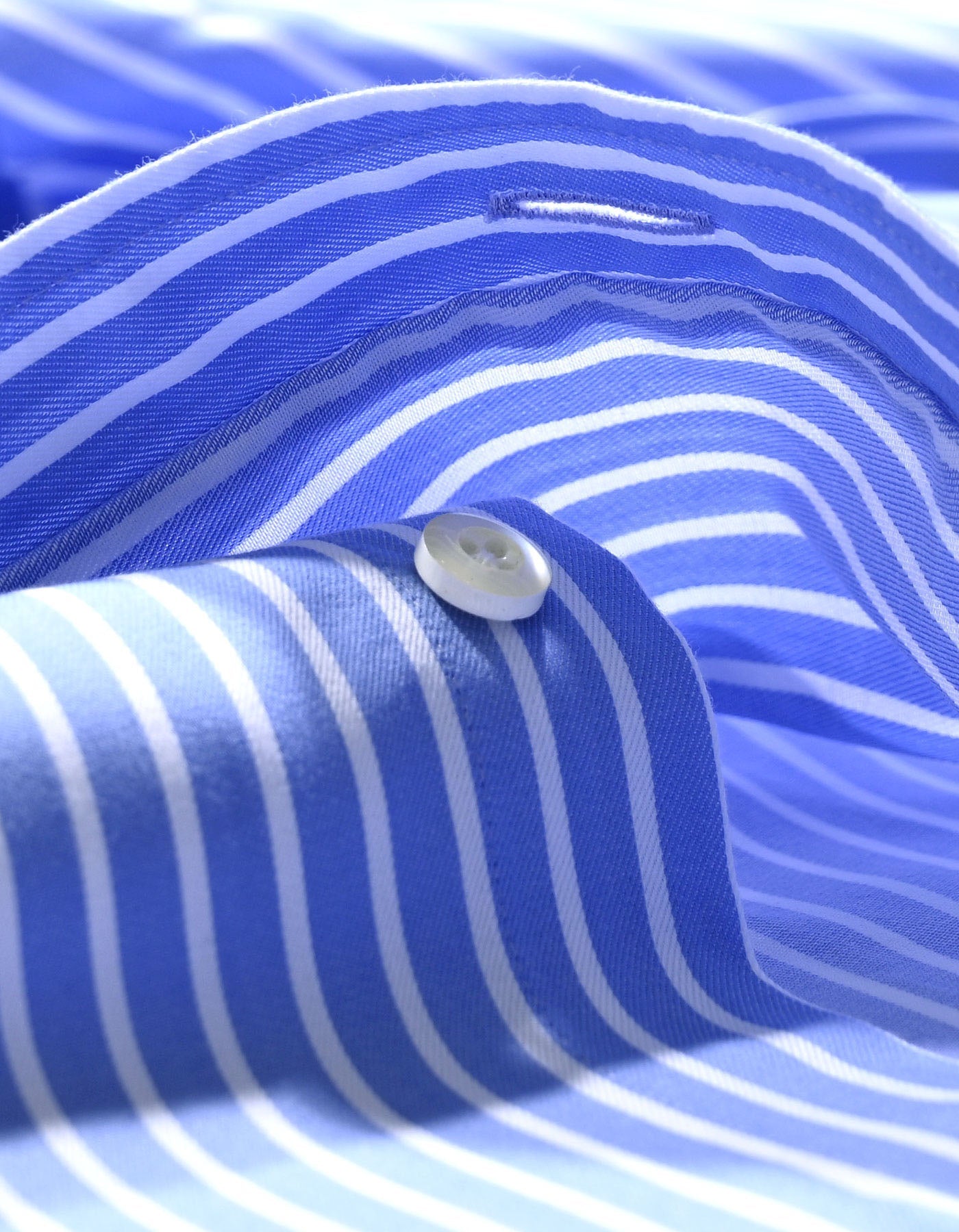 Cotton Striped Sky Blue Dress Shirt