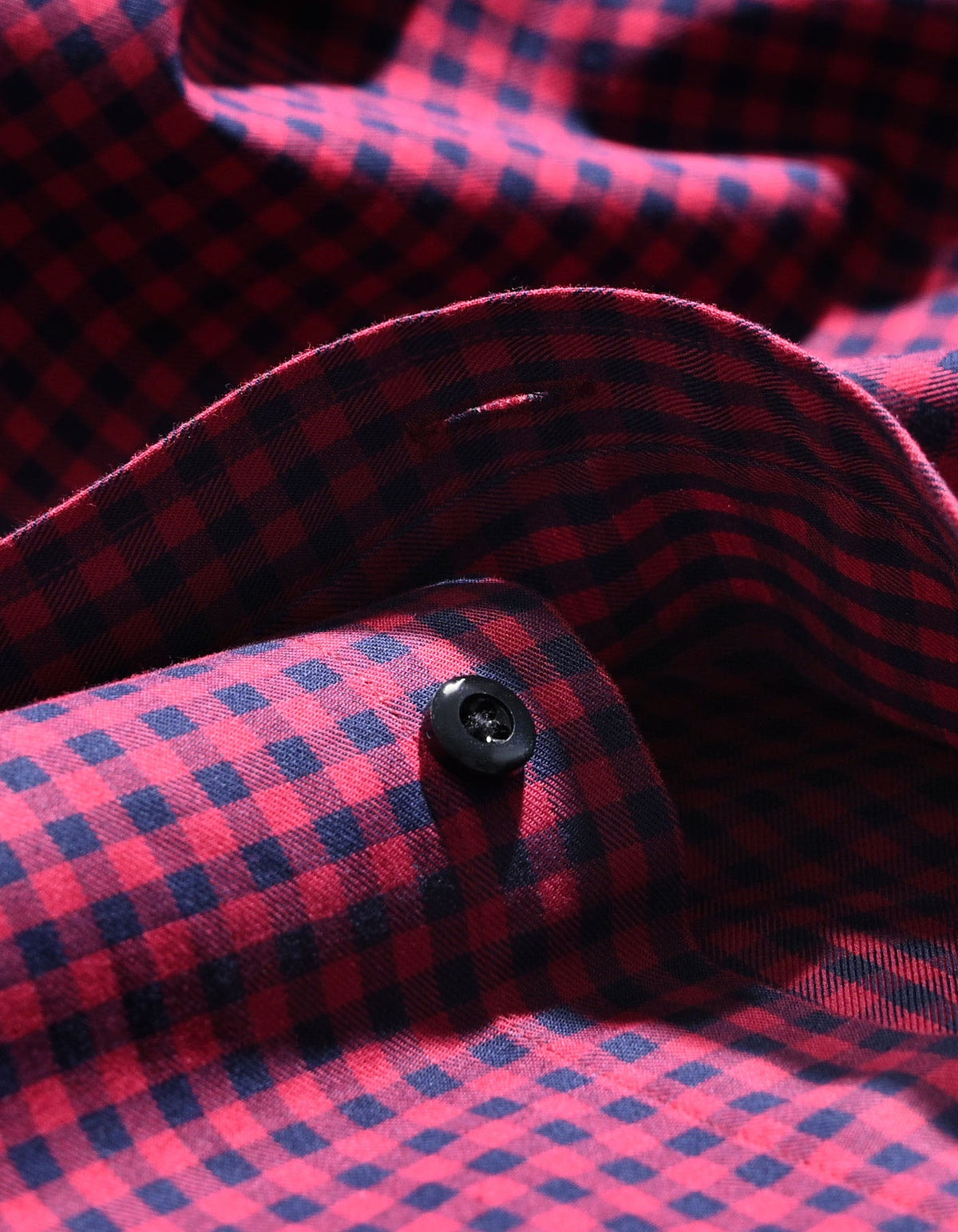 Red And Navy Checkered Formal Shirt
