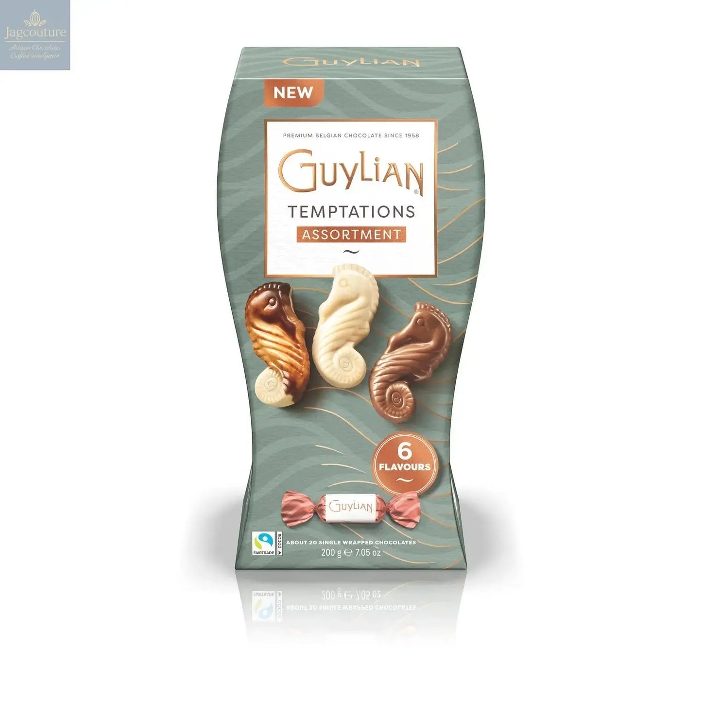 Guylian Temptations twist wrapped mixed flavour seahorses Jag Couture Chocolates