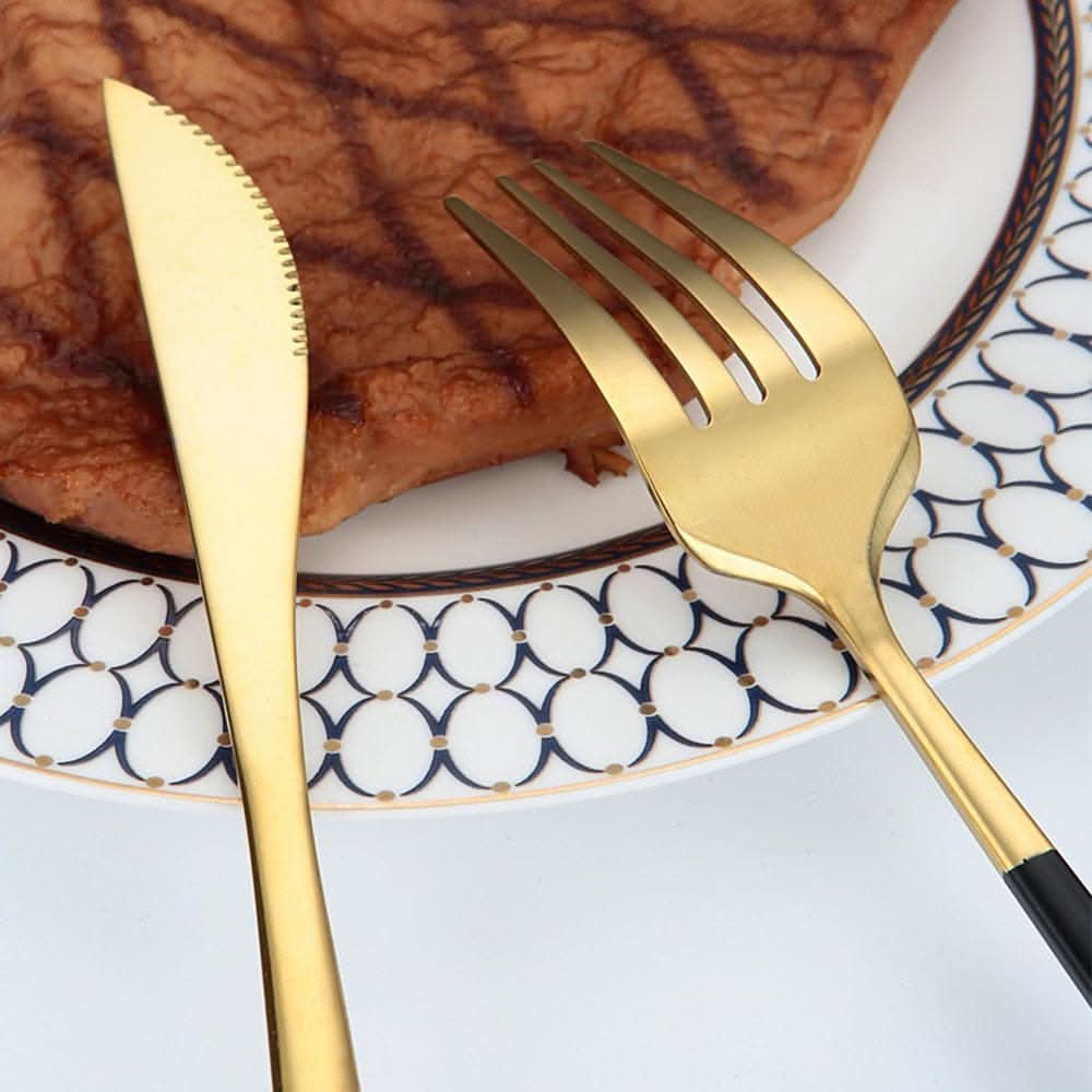 24Pcs 18/10 Stainless Steel Dinnerware Set