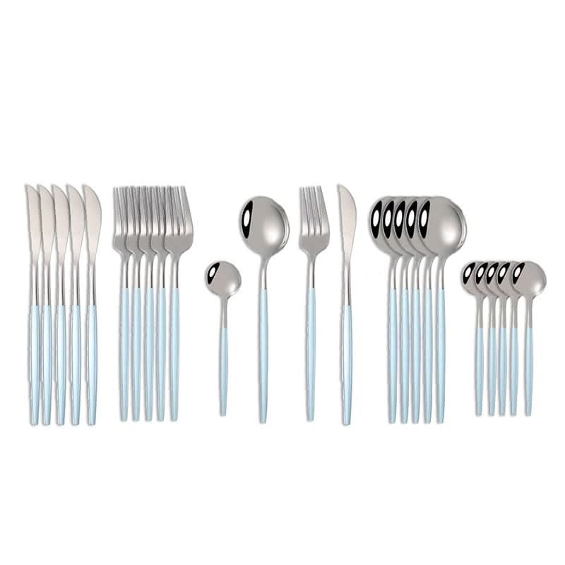 24Pcs 18/10 Stainless Steel Dinnerware Set